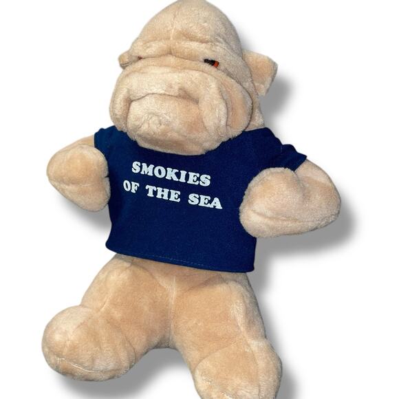 Vintage Mary Meyer Plush Dog Bulldog Sharpei Stuffed Animal Smokies of the Sea - Picture 2 of 11